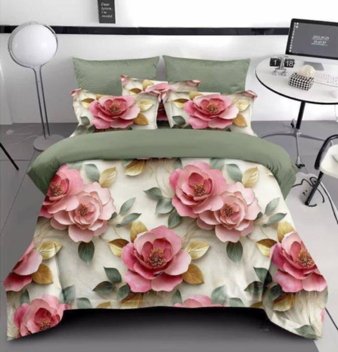 Lenjerie de pat finet 6 piese pentru pat dublu