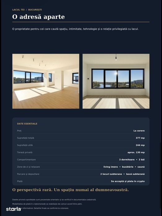 Penthouse Duplex Exclusivist Cu Vedere Panoramică La Lacul Tei