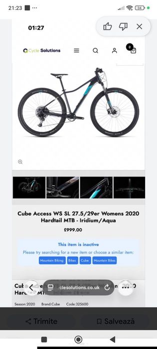 Bicicleta Cube Access !