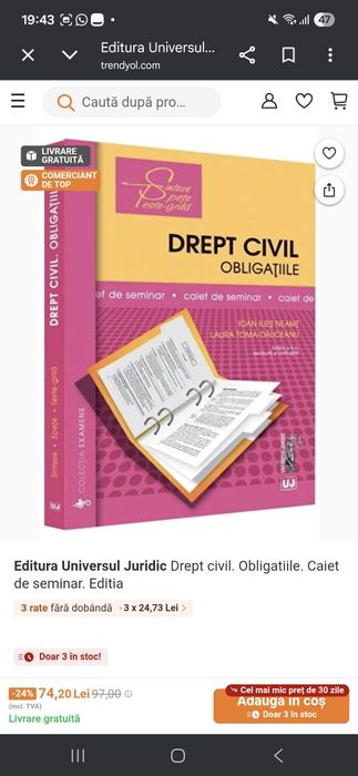Vand carți de drept in format pdf