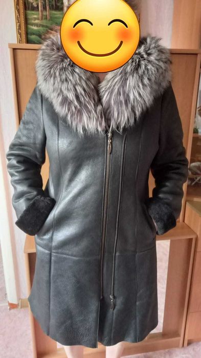 Кожаная дубленка