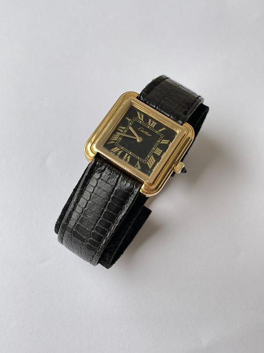 Ceas Cartier Tank Stepped unisex 28mm dismetrul conditie excelenta