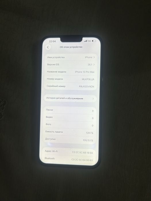 Iphone 13pro max 128gb