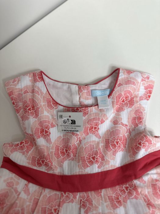 НОВОЕ платье Okaidi, размер 9-12 мес