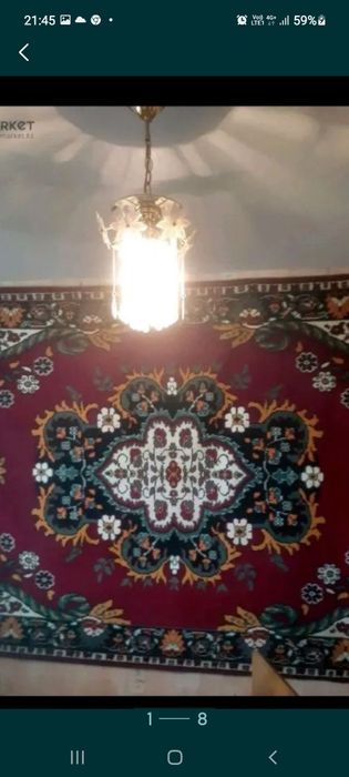 Продам ковры, люстру, раковину.