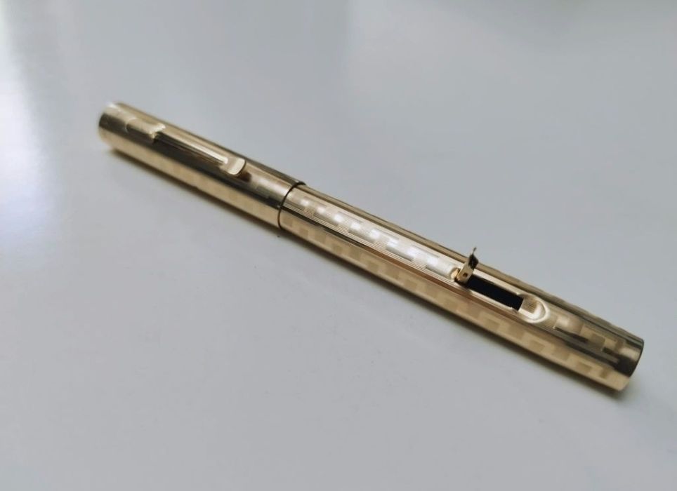 Vechi stilou Wahl, model design grecesc, cu penita de aur de 14K , anii 1922 1924, USA, rar