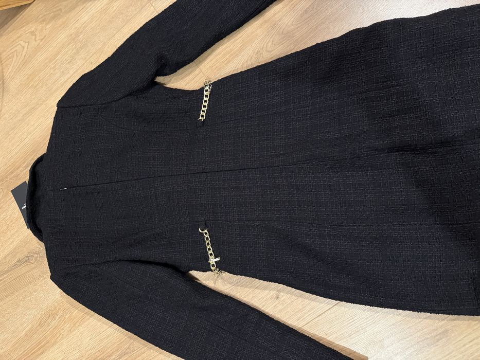 Черна елегантна рокля Saint Laurent