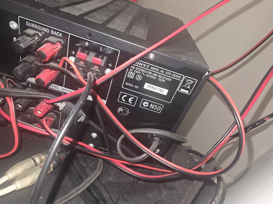Sony ресивър + Pure acoustic 5 бр.