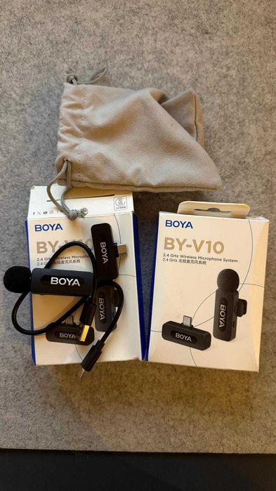 Microfon wireless BOYA BY-V10 pentru telefon USB-C.