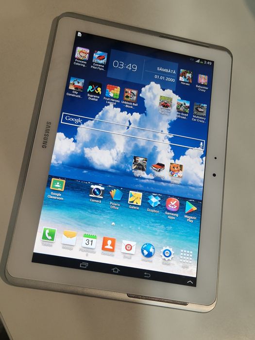 Tableta Samsung Galaxy Tab 2cu slot catela SIM si card de memorie