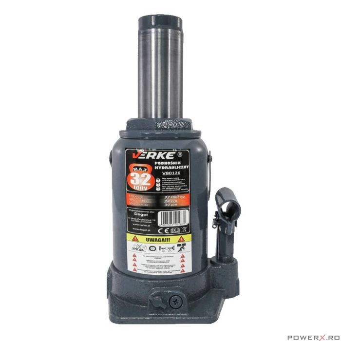 Cric hidraulic tip butelie, 32 tone 240 mm - 390 mm, Verke