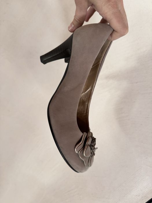 Pantofi toc gabor piele