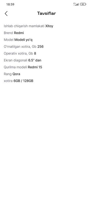 Redmi 15  yangi ochilmagan