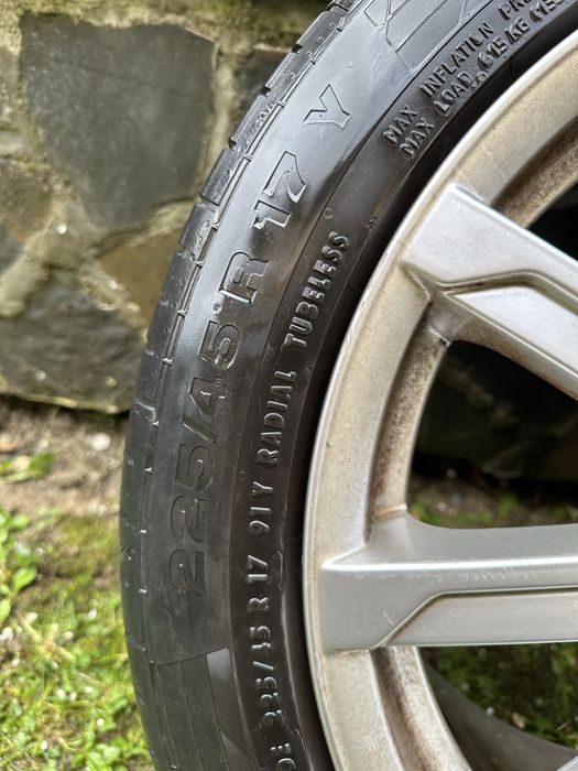Set de 4 jante + anvelope R17 225/45 - Continental