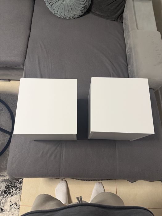 Vand 2 dulapuri 30.5x30x30 alb mat