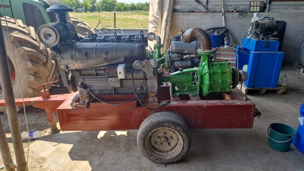 Motopompa caprari si motor lombardini 5 pistoane