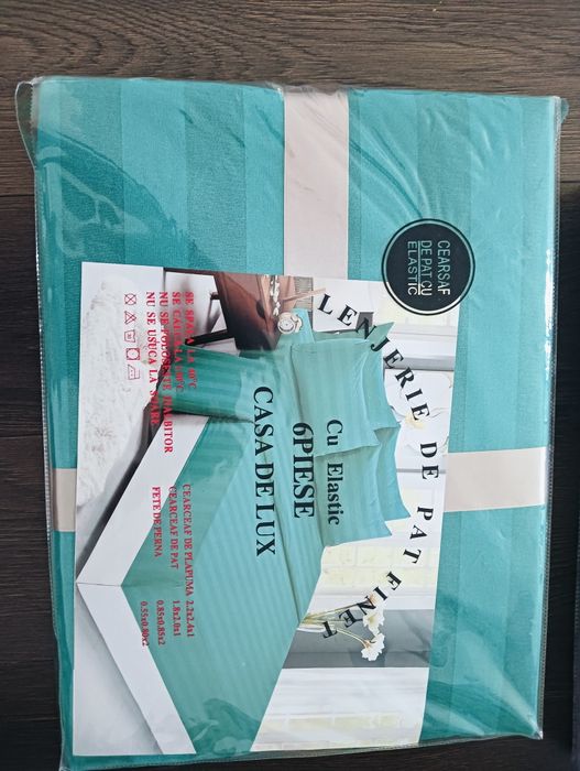 Lenjerie Damasc  6 piese cu multe cadouri la o comanda dată