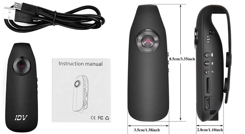 Camera hd 1080p cam  motocicletă bicicletă detectare mișcare Noua!