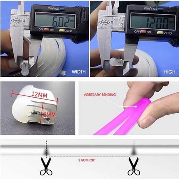 Led неонова лента Automat, Водоустойчива, 5м, Различни цветове