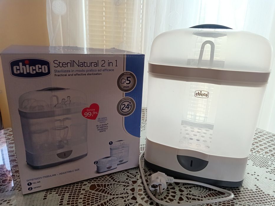 Chicco бебешки  електрически стерилизатор 2 в 1