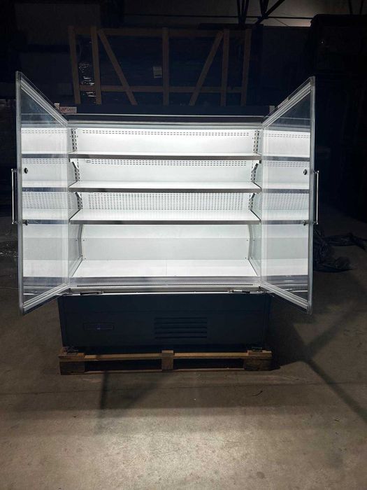 Vitrina frig semiverticala 100 cm plug-in 2 usi/ -1..+5 C / NOU / STOC