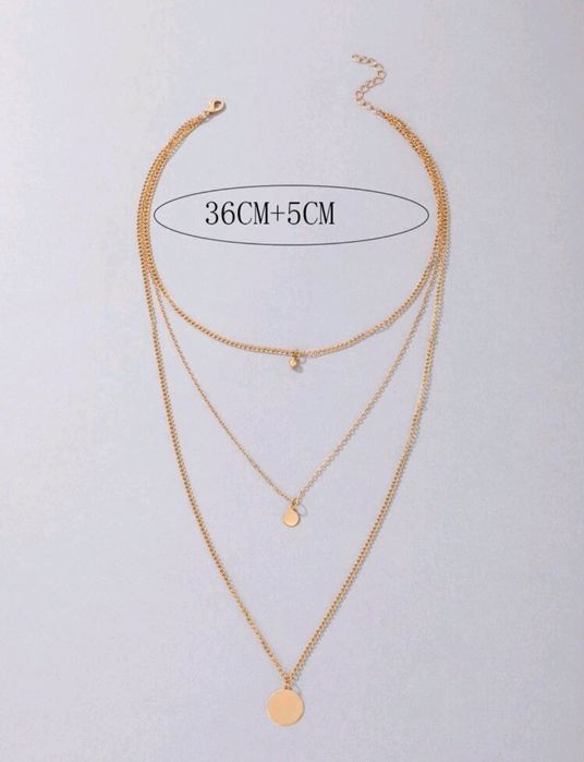 Дамско колие състоящо се от три части