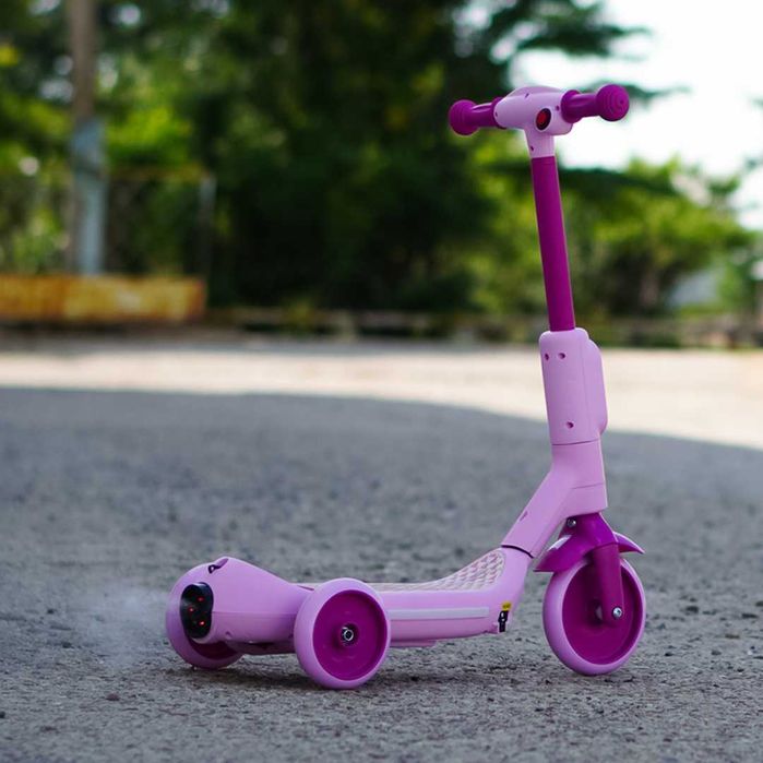 Trotineta electrica Kinderauto Aquamist cu aburi, lumini 30W 6V Pink