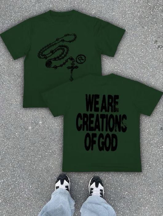 We are creations of God тениски