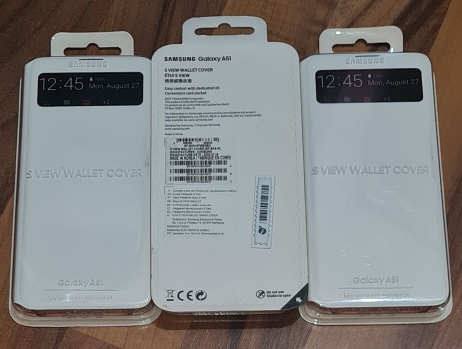 Husa flip smart activa originala Samsung S View Wallet Cover A51 4G