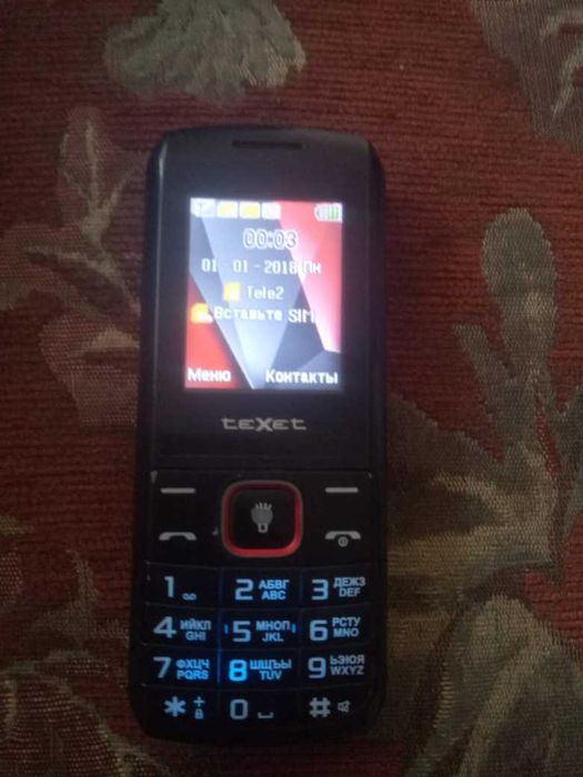 Телефон кнопочный Texet.