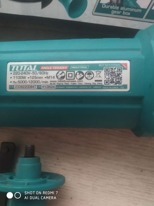 Продам болгарку Total один раз использовал