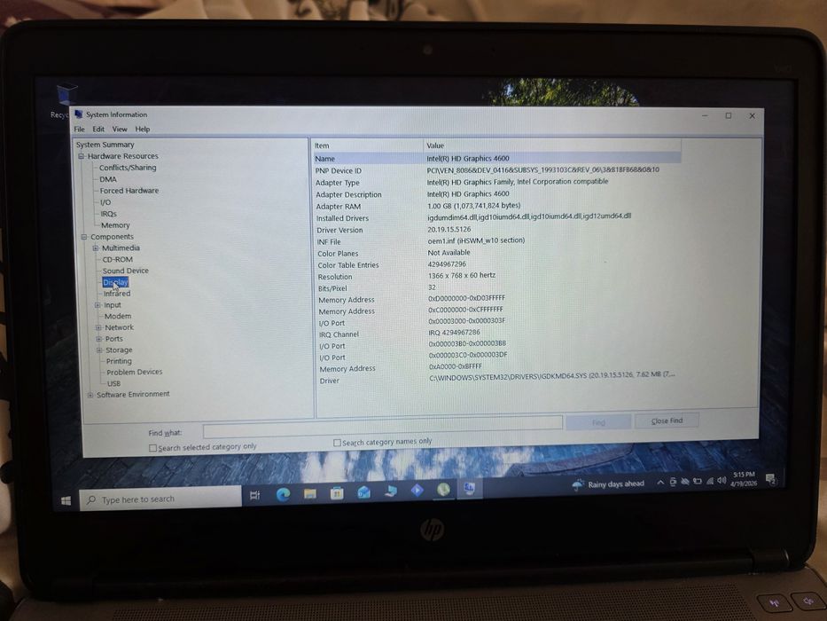 Laptop HP 14 inch i5 500gb 8gb ram