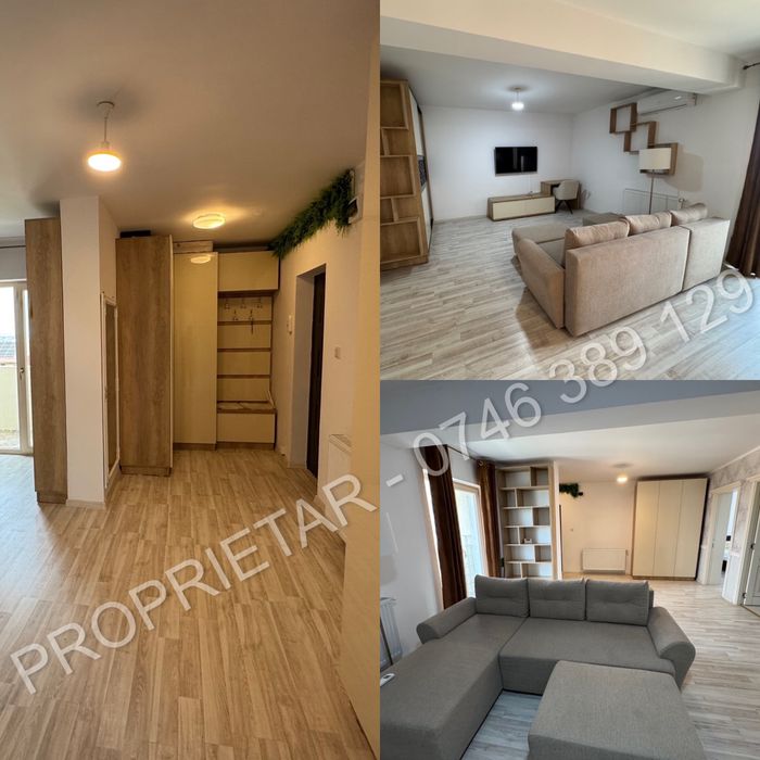 Apartament de închiriat, 2 camere, 63 mp, loc parcare inclus, Horpaz