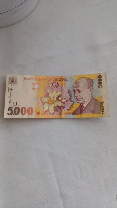 Vând bancnote de 5.000 lei, ediția 1998