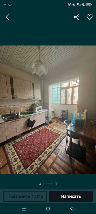 Паркентский базар Квартира 2 комнатная, удобная планировка на втором э