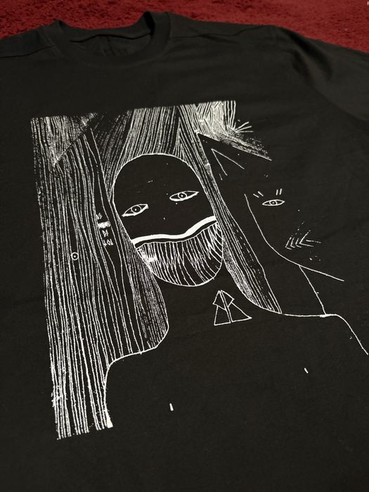 Rick Owens jumbo toothface тениска