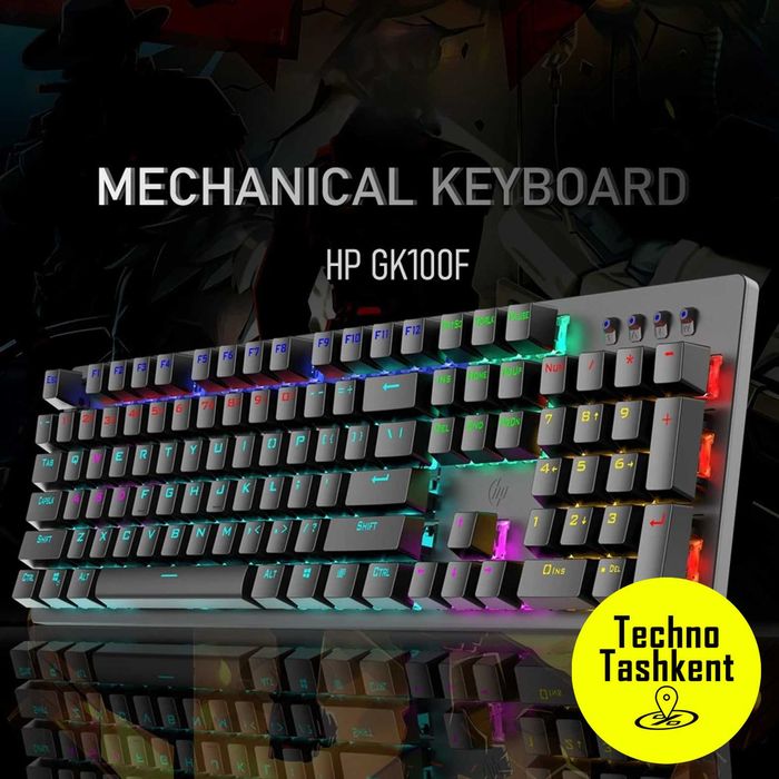 Механическая игровая Клавиатура HP GK100F с RGB подсветкой (Garantiya)