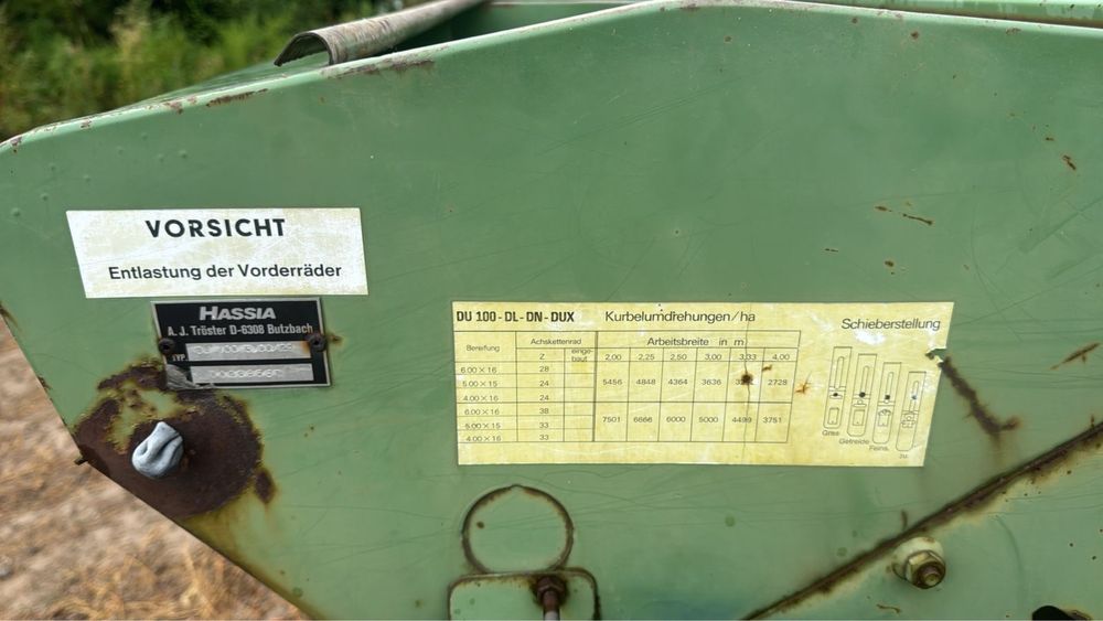 Зернотравяная сеялка Hassia DU 100