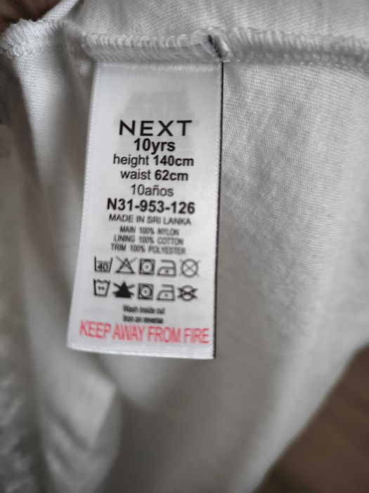 Rochie alba Next 140cm