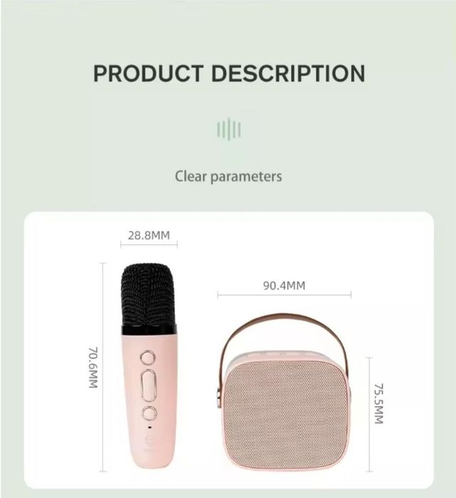 K1 A1 bluetooth mini koroke kolonka mikrofonli kolonka