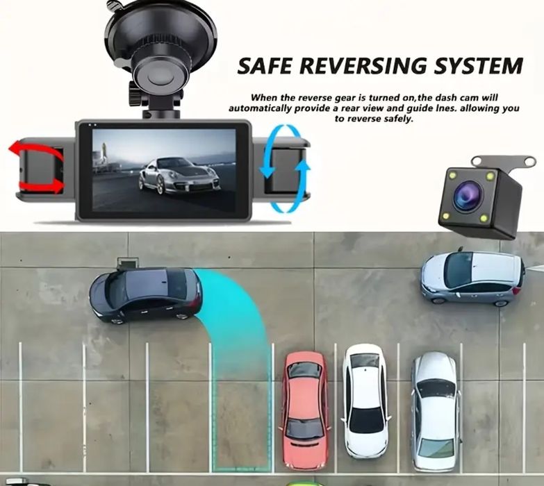 Видеорегистратор 360° с 4 камерами