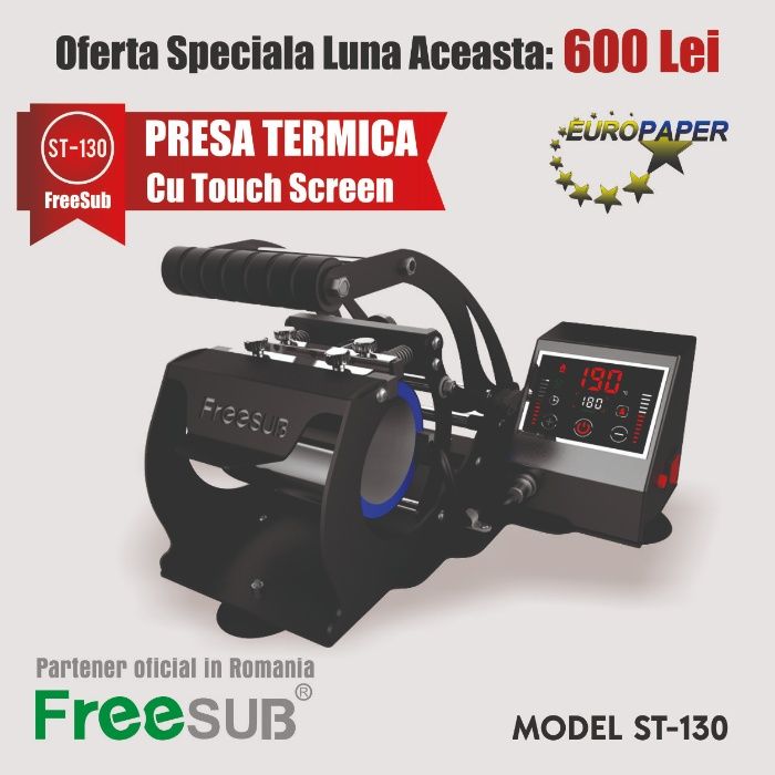 Presa termica pentru cani ST-130 - personalizare prin sublimare cani
