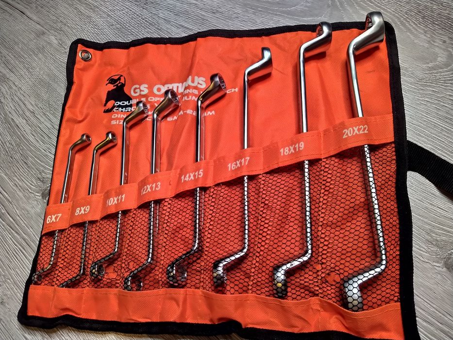 Set 8 bucati chei inelare cotite 6-22mm CR-V