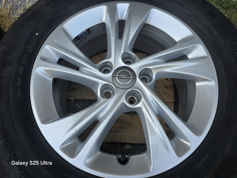 Лети джанти 16ки 5х108 Opel, Peugeot + летни гуми 215/70/16 Continental