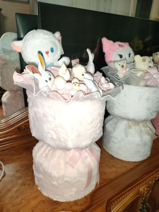 Акция !!! Букет с мягкой игрушкой.