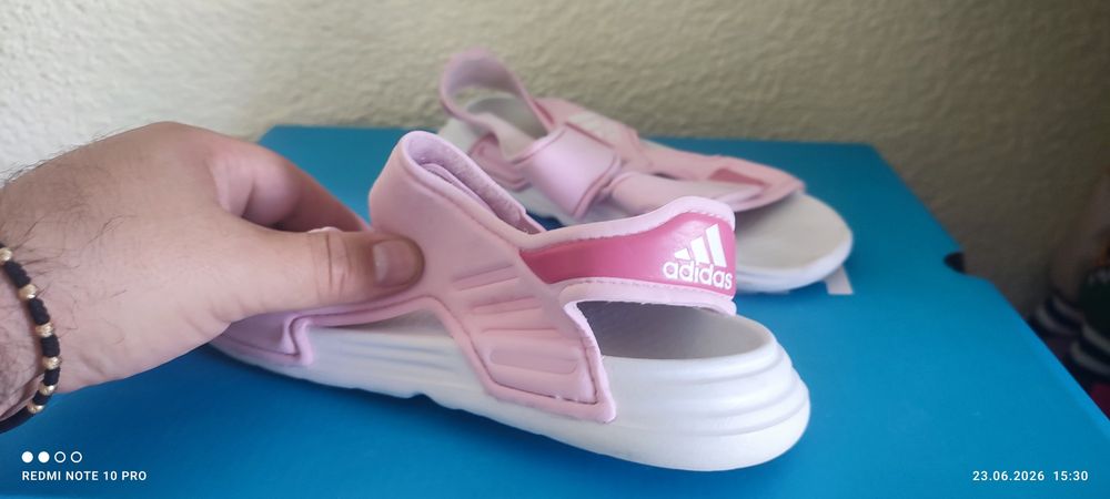 Като Нови! Розови Детски Сандали Adidas – Размер 33