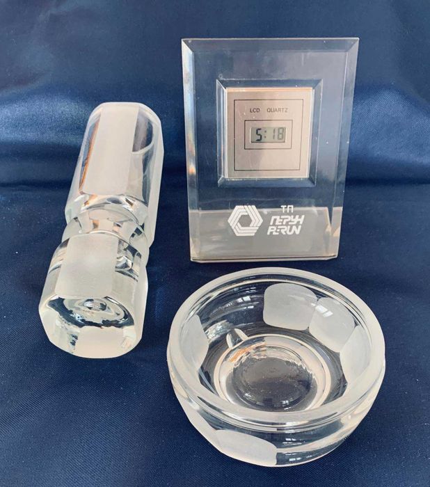 Уникални-часовник,пепелник,чаши,ваза, Германия, преди 1990, всяко цена