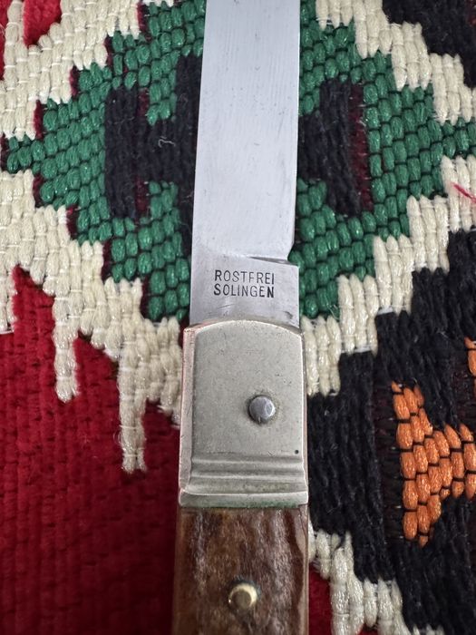 Cuțit german automat presele corn cerb anii 50-60