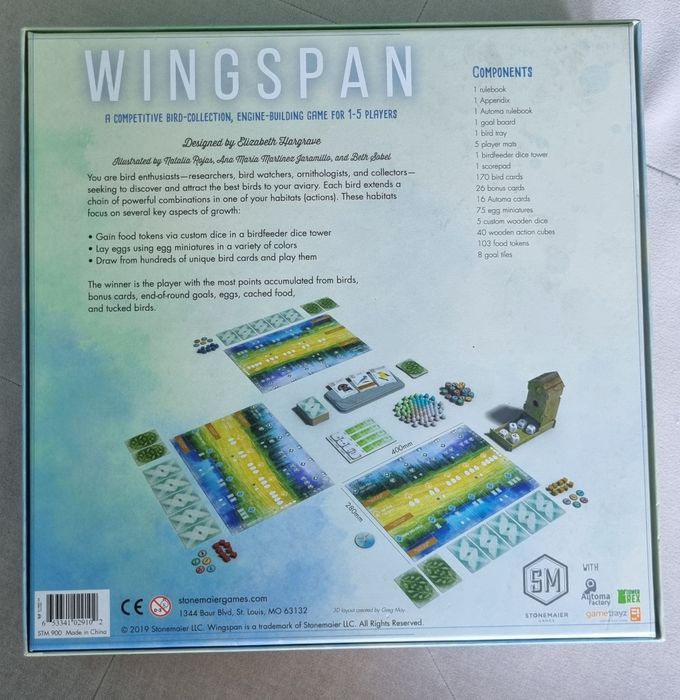 Настолна игра Wingspan