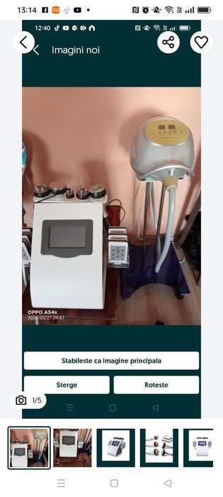 Aparat cosmetic profesional 6 in 1, cavitatie 40KHz, lipolaser, vacuum